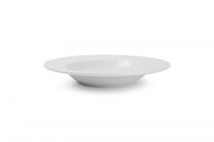 Assiette creuse 22,5xH3,5cm blanc Onda