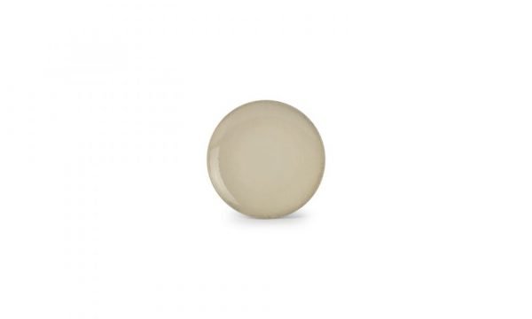 Fosil - assiette plate - 20cm - grès - ivoire