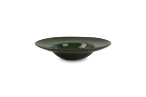 Assiette creuse 28/16xH6cm green Munduk