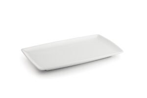 Plat à servir 32x21cm blanc Squito