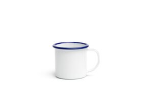 TAZA PELTRE BLANCO/AZUL Ø7cm