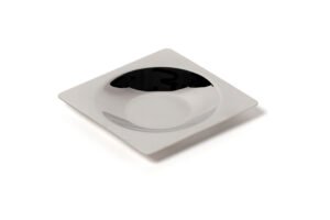 ASSIETTE 1/4 RACION ROND 18/10 LAB