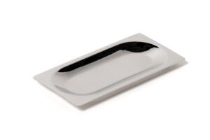 ASSIETTE 1/2 RACION OVAL LAB 18/10