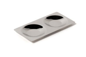 ASSIETTE 1/4 RACION DOBLE ROND LAB 18/10